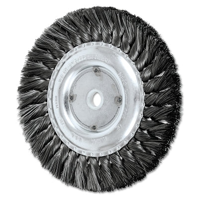 Rueda de nudo de bandera largo con torsión estándar, 6 de diámetro x 5/8 de ancho, alambre de acero de 0,014, 9000 rpm