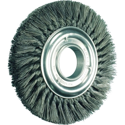 Standard twisted knot wheel, 4 in. deep x 5/8 in. wide, 0.014 carbon steel, 20,000 rpm