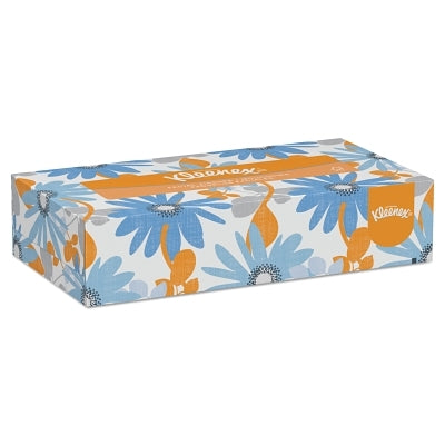 Pañuelos faciales profesionales Kleenex®, 8,3" de largo x 7,8" de ancho por hoja, blancos, caja plana, 48 cajas/125 hojas por caja