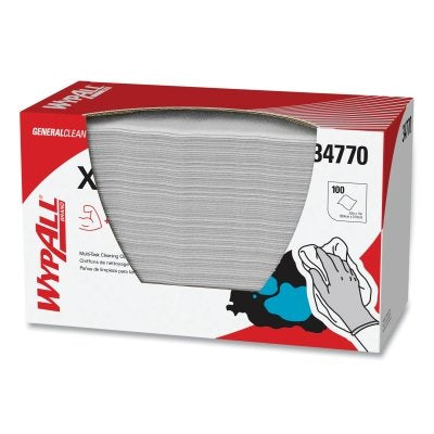 Paño de limpieza X60, azul, 34 cm de ancho x 31 cm de largo, rollo gigante, 1100 hojas por rollo