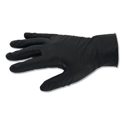 G10 Kraken Grip™ Nitrile Gloves, Fully Textured, Size Small/7, Black