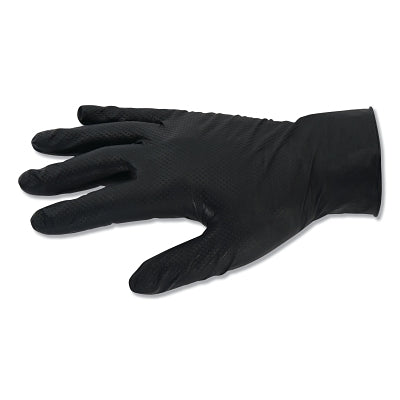 Guantes de nitrilo G10 Kraken Grip™, totalmente texturizados, talla pequeña/7, negros