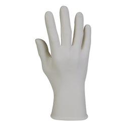 STERLING nitrile examination gloves, beaded cuffs, medium size, grey