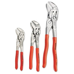 Ergonomic pliers and wrench set of 6", 7" and 10"