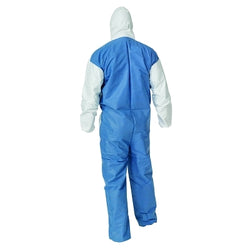Mono con capucha A40 y espalda transpirable, azul/blanco, talla grande