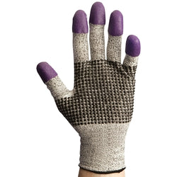 G60™ Purple Cut Resistant Nitrile Gloves, Size 10 (XL), Purple/Gray/Black