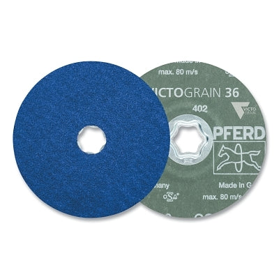 COMBICLICK® VICTOGRAIN®-COOL Fiber Disc, 5 in. Diameter, 7/8 in. Arbor, Grit 36, 12200 RPM