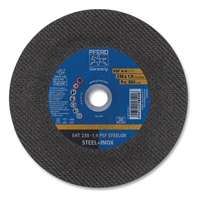 PSF Universal Line Cutting Disc, 9 in. Diameter, 7/8 in. Arbor, Aluminum Oxide