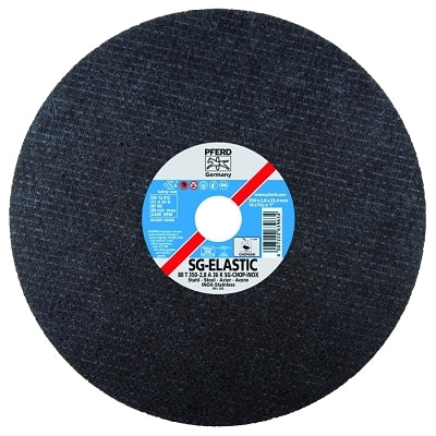 Type 1 SG-INOX flat cutting saw blade, 14" diameter, 3/32" thick, 36 grit aluminum oxide
