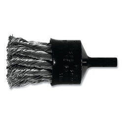 Cepillos de copa acampanada con nudo en punta, acero al carbono, 20 000 rpm, 1 pulg. x 0,02 pulg.