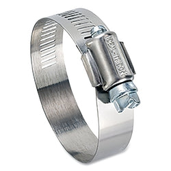 57 Series Worm Gear Clamp, 1 5/8" Hose Inner Diameter, 1 1/4" Inner Diameter, 201/301 Stainless Steel