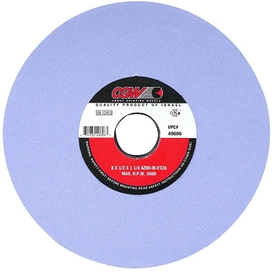 AZ Cool Blue Surface Grinding Wheels, Type 5, 8 x 3/4, 1 1/4" Mandrel, 46, H