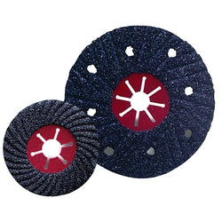 Semi-flexible sanding disc, aluminum oxide, 7 inches in diameter, 24 grit