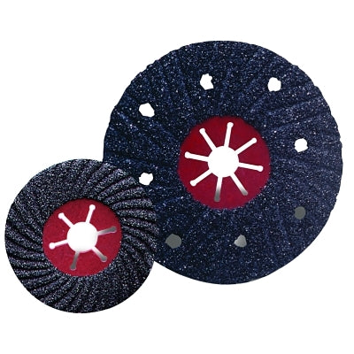 Disco de lijado semiflexible, óxido de aluminio, 7 pulgadas de diámetro, grano 24