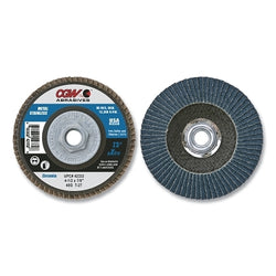 Premium Z3 Reg T27 Flap Disc, 7" Diameter, Grit 40, 5/8"-11 Arbor, 8600 RPM