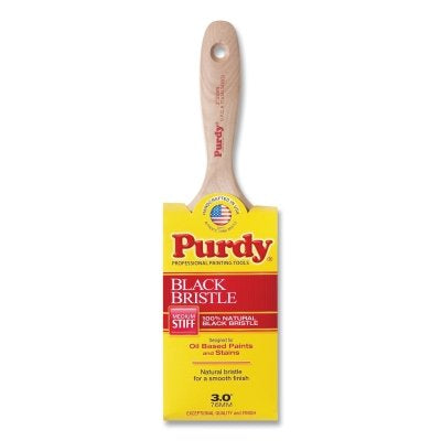 Pincel de cerdas negras Swan™, 7/8" de grosor, 3" de ancho, mango de madera de aliso