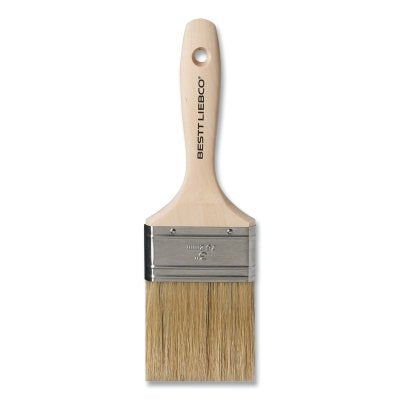 Pincel de porcelana Master White, 9/16" de grosor, 2" de ancho, mango de madera