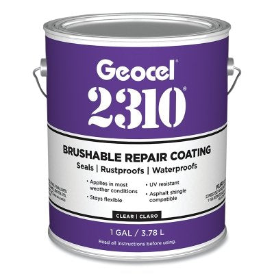 2310® Tripolymer Repair Coating, Brushable, 5 Gallons, Clear