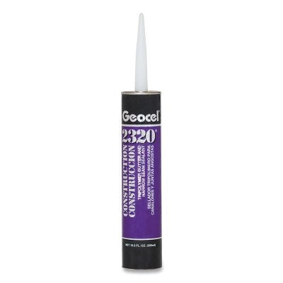 Tripolymer Construction Gutter and Narrow Joint Sealant 2320® and 2321, 5 oz, Flexible Tube, White