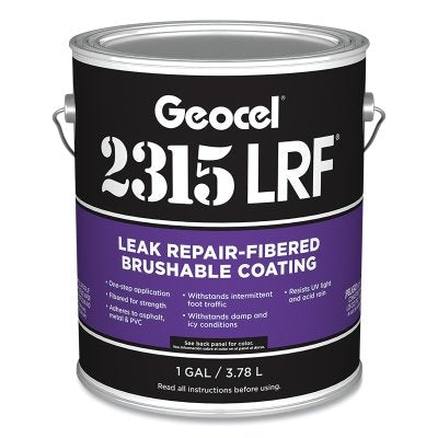 2315LRF Fibrous Leak Repair Coating, Brush-on, 1 Gallon Can, Clear