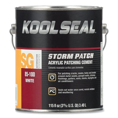 Storm Patch® Acrylic Patch Cement, 1 Gallon Can, White