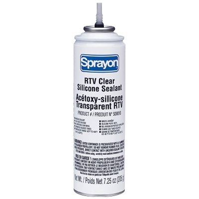 Sellador de silicona RTV serie SP000, 8 oz, aerosol, transparente, SP™010