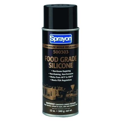 Lubricantes desmoldantes de silicona de grado alimenticio de uso general, lata de aerosol de 12 oz