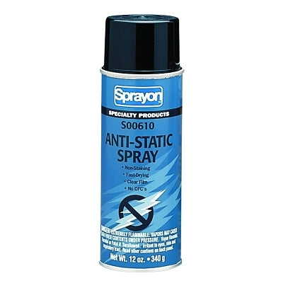 Recubrimiento en aerosol antiestático, transparente, 11.5 oz, lata de aerosol