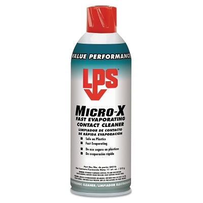 Limpiador de contactos de evaporación rápida Micro-X, 11 oz, aerosol, aroma a solvente