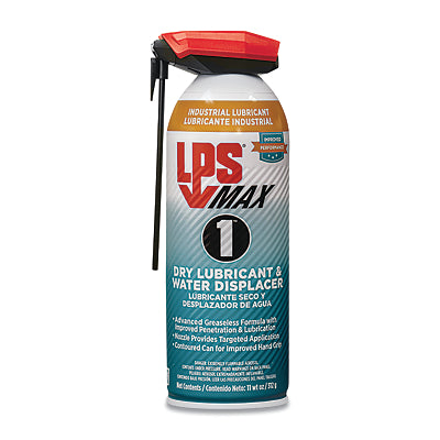 Lubricante seco y desplazador de agua MAX 1™, 11 oz (315 ml), lata de aerosol con actuador de pajilla