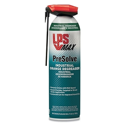 MAX PreSolve® Orange Industrial Degreaser, 15 oz (433 g), Aerosol Can with Straw Actuator