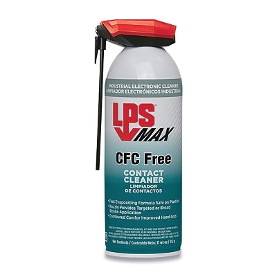 Limpiador de contactos MAX sin CFC, 11 oz (315 ml), aerosol con activador de pajilla, olor a solvente
