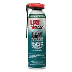MAX Super Degreaser 2.0 Instant Industrial Degreaser, Non-Flammable, 597 ml (20 oz), Aerosol with Straw, Mild Odor
