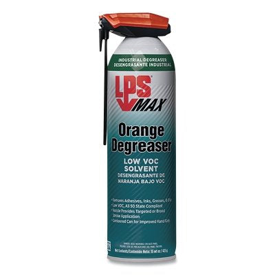 MAX Orange Degreaser, Low VOC Solvent, 15 oz, Aerosol