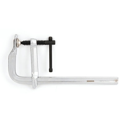 F-clamp, 4-3/4 in throat depth, 1000 lb load capacity.