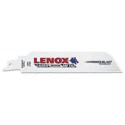 LAZER® Bi-Metal Reciprocating Saw Blade, 6" Long x 1" Wide x 0.042" Thick, 10 Teeth Per Inch, 25 Count