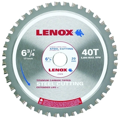 Hojas de sierra circular para corte de metal, 7 1/4 pulg., 68 dientes