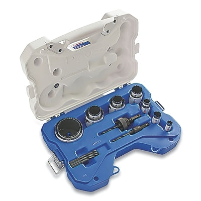 Speed ​​Slot® Contractor Hole Saw Kit, Metal and Wood Cutting, 17 Pieces, Bi-Metal, Cutting Diameter 5/8 to 3 Inches