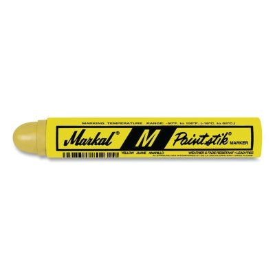 Marcador Paintstik® M y M-10, 11/16 pulg. x 4,75 pulg. de largo, amarillo, M