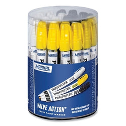 Exhibidor de marcadores Paint-Riter® Valve Action®, 5 pulgadas de diámetro, plástico