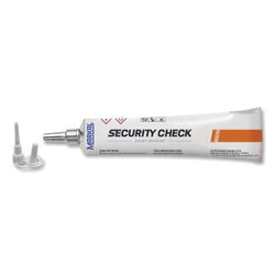 Marcador de pintura Security Check, negro, punta de plástico extendida