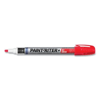 Paint-Riter®+ Wet Surface Marker, 1/8 in. Tip, Medium, Red