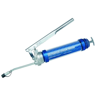 Transparent grease gun with pistol grip