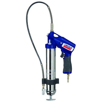 Pistola de grasa neumática, 14,5 oz, 150 psi, 7/16 in (UNEF), manguera, bomba neumática