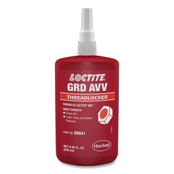 Fijador de roscas de grado AVV, 250 ml, botella, color rojo