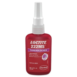 Fijador de roscas 222MS™, baja resistencia/tornillo pequeño, 250 ml, 1/4 pulg. de diámetro o menor, morado