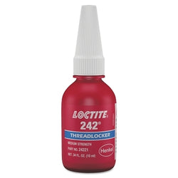 Fijador de roscas 242™, resistencia media, 250 ml, rosca de 1/4 pulg. a 3/4 pulg., azul
