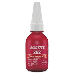 Fijador de roscas 262™, resistencia media a alta, 250 ml, rosca de hasta 3/4 pulg., rojo