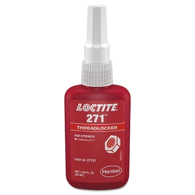 271™ Threadlocker, Heavy Strength, 250 ml, Threads up to 1 in., Red