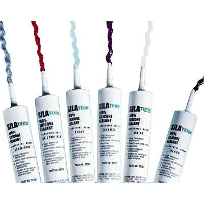 Silatech Black RTV Silicone Adhesive Sealant, 300ml cartridge, black
